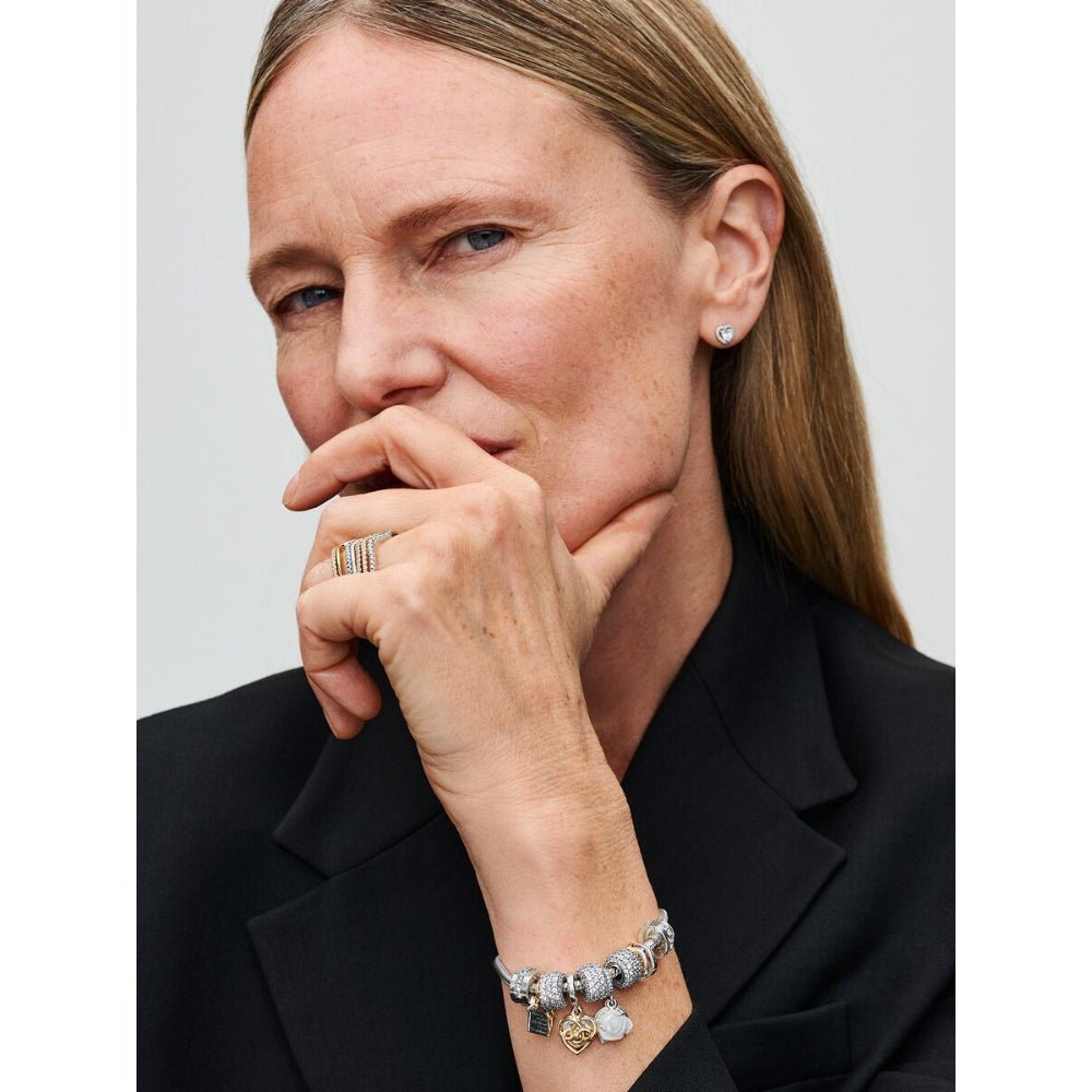 Pandora Moments Silver Heart Clasp Snake Chain Bracelet - MococoPandora590719-165700302279665Bracelets