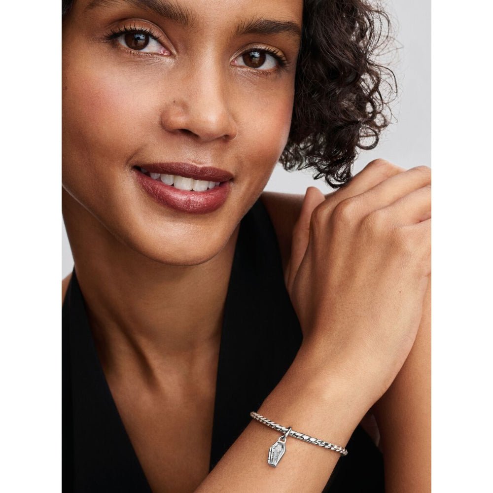 Pandora Moments Silver Openable Coffin Cubic Zirconia Enamel Dangle - MococoPandora794058C015700303218465Charms