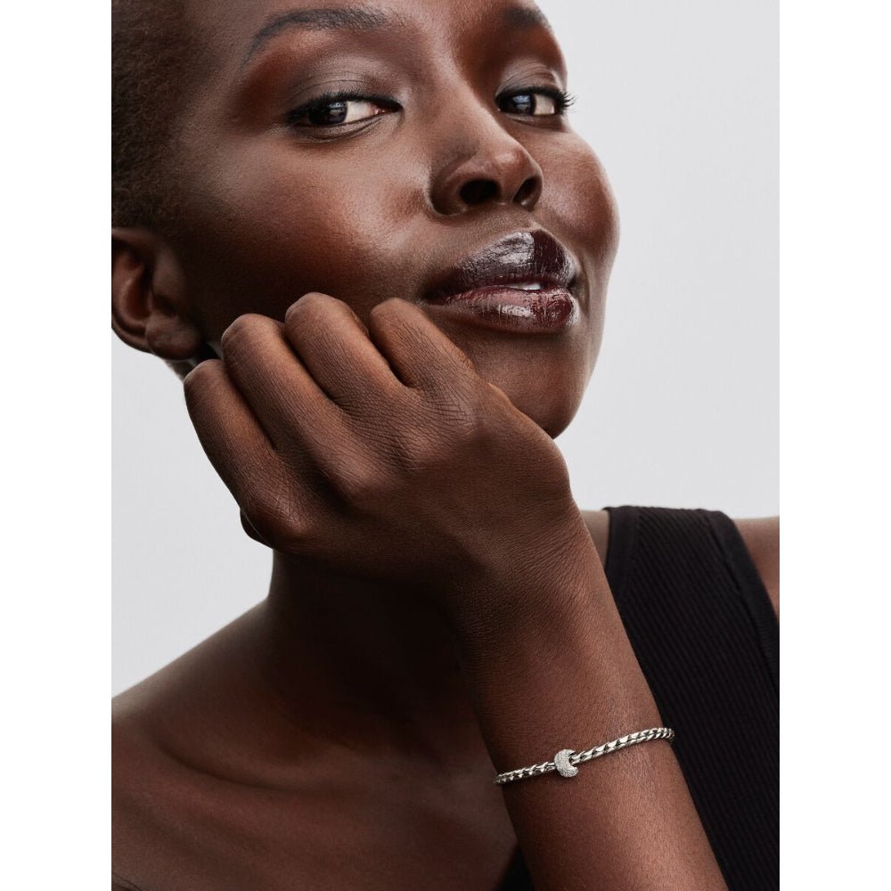 Pandora Moments Silver Textured Moon Mini Charm - MococoPandora794054C005700303218908Charms