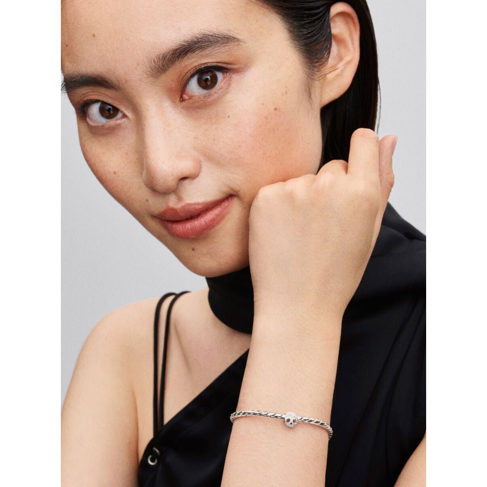 Pandora Moments Silver Textured Skull Mini Charm - MococoPandora794040C005700303218984Charms