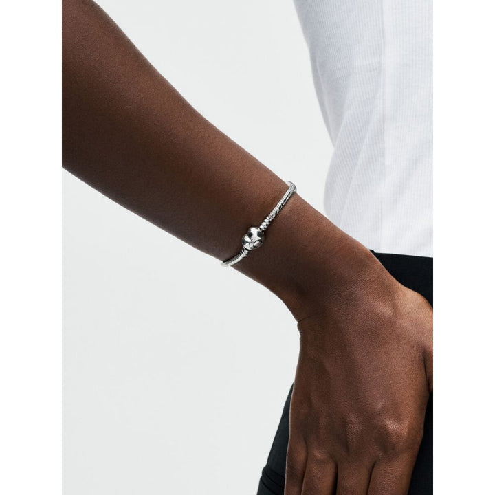 Pandora Moments Sterling Silver Heart Clasp Snake Chain Bracelet Image 3