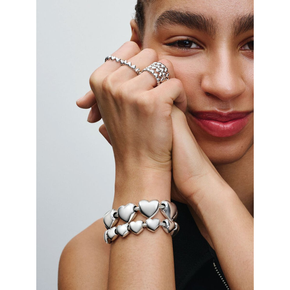 Pandora Moments Sterling Silver Snake Chain Bracelet Image 4