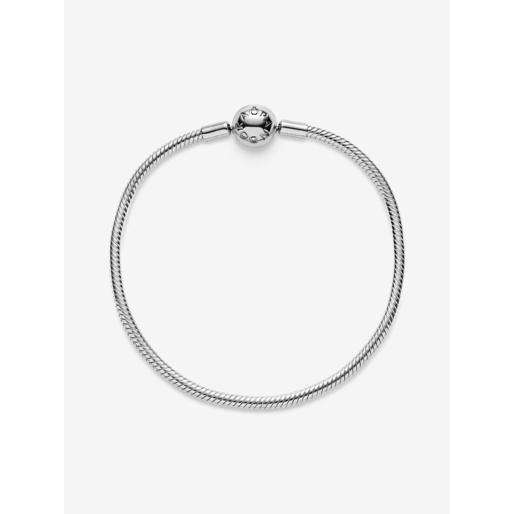 Pandora Moments Sterling Silver Snake Chain Bracelet Image 7