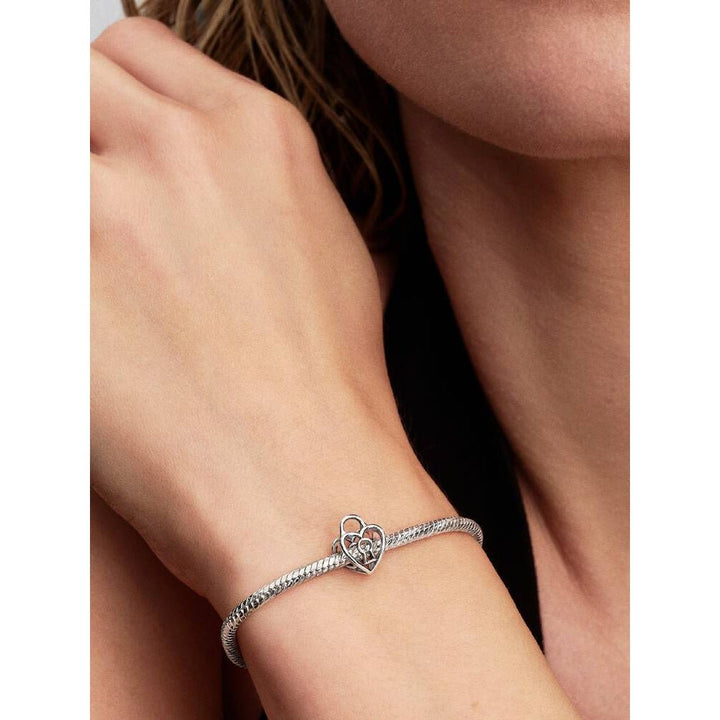 Pandora Openwork Heart Padlock Charm - MococoPandora794358C00Charms