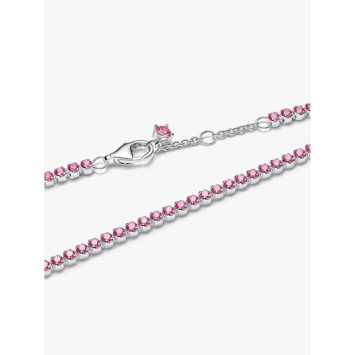 Pandora Pink Small Tennis Bracelet Image 4
