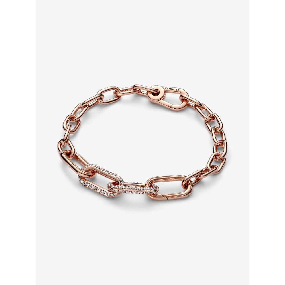 Pandora Rose Gold Plated Me Styling Pave Double Link - MococoPandora789660C015700303023977Charms and Links