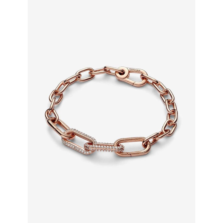 Pandora Rose Gold Plated Me Styling Pave Double Link - MococoPandora789660C015700303023977Charms and Links