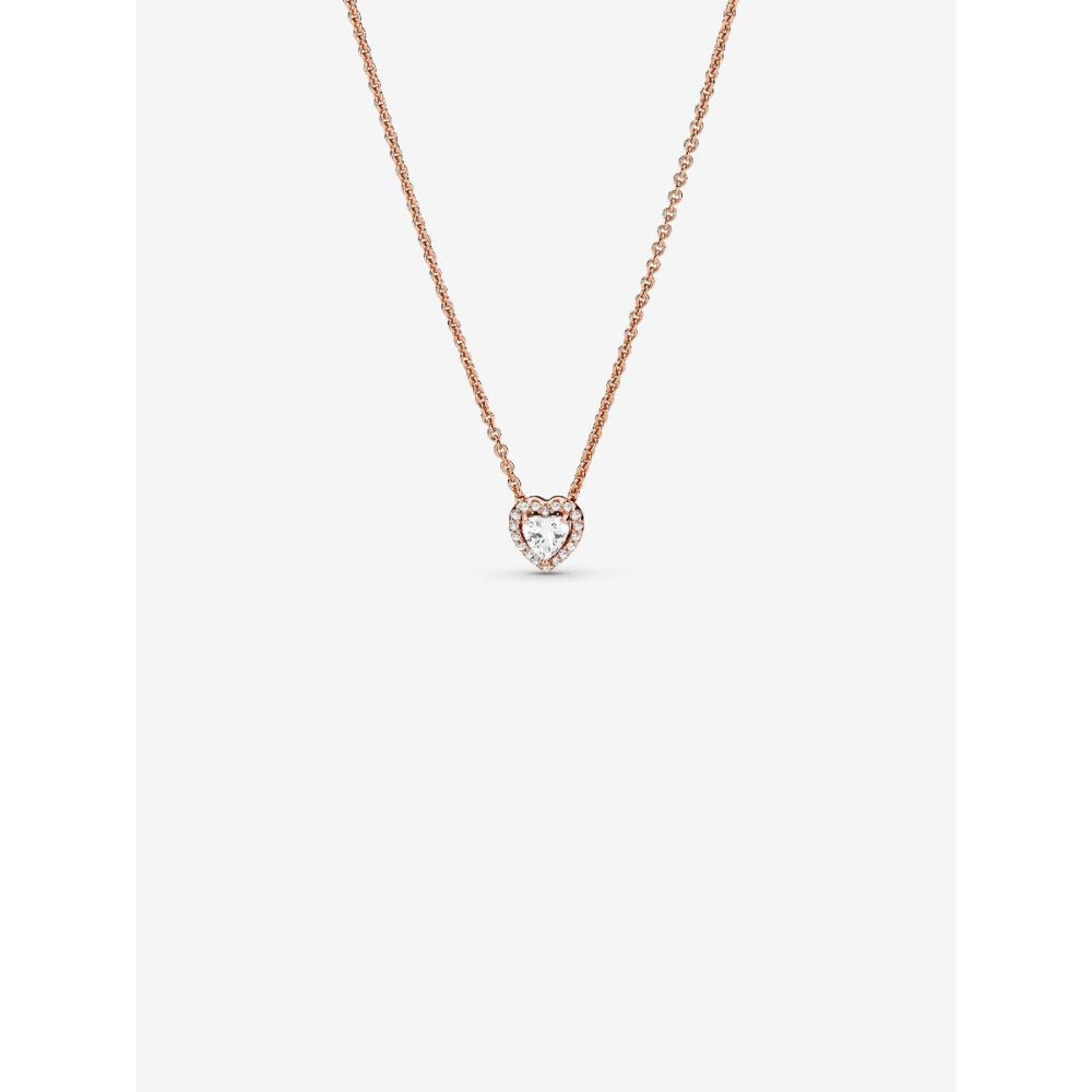 Pandora Rose Gold Plated Sparkling Heart Collier Necklace - MococoPandora388425C01-455700302899924Necklace