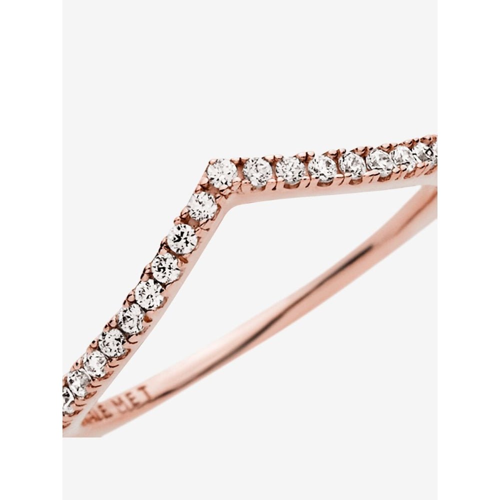Pandora Rose Gold Plated Sparkling Wishbone Ring - MococoPandora186316CZ-445700302662184Rings