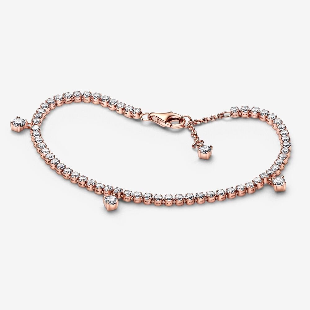 Pandora Rose Gold Sparkling Drop Tennis Bracelet - MococoPandora582401C01-185700303014920Bracelets