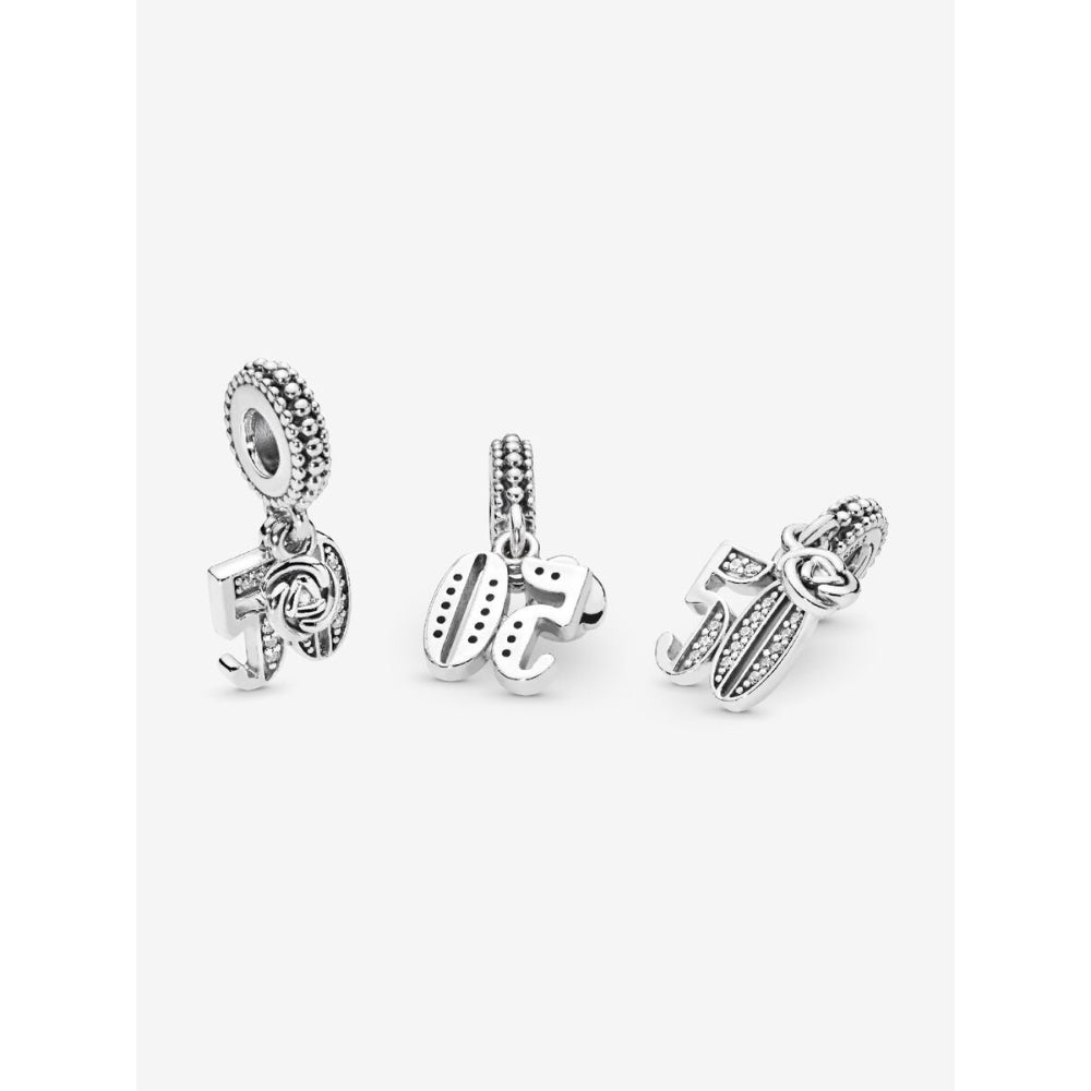 Pandora Silver 50th Celebration Dangle Charm - MococoPandora797264CZ5700302659672Charms