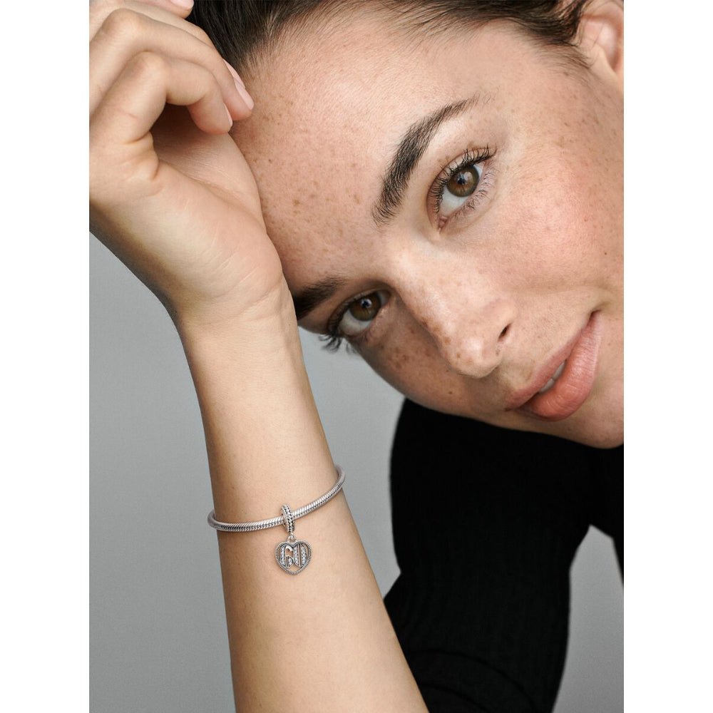 Pandora Silver 60th Celebration Dangle Charm - MococoPandora797265CZ5700302659689Charms
