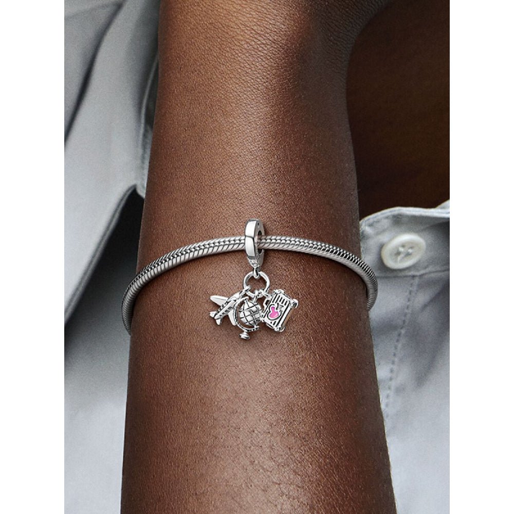 Pandora Silver Airplane, Globe & Suitcase Dangle Charm - MococoPandora799435C015700302928624Charms