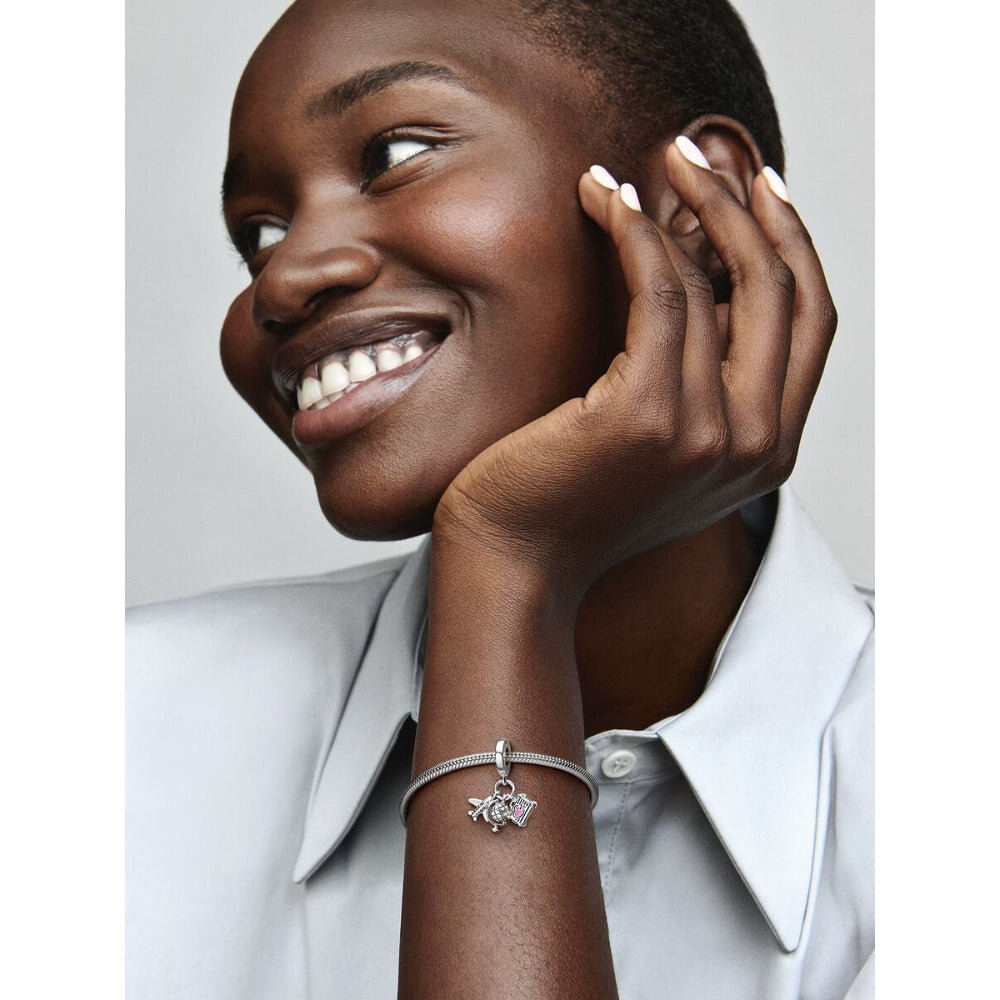 Pandora Silver Airplane, Globe & Suitcase Dangle Charm - MococoPandora799435C015700302928624Charms