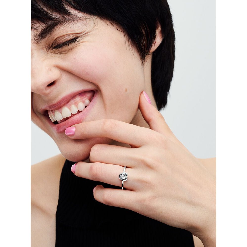 Pandora Silver April Birthstone Eternity Circle Ring - MococoPandora192993C04-485700303085197Rings