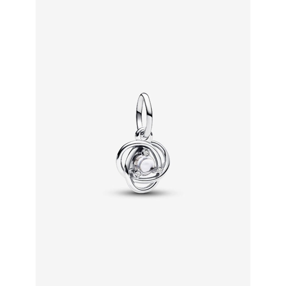 Pandora Silver April Eternity Circle Dangle Charm - MococoPandora793125C045700303110738Charms