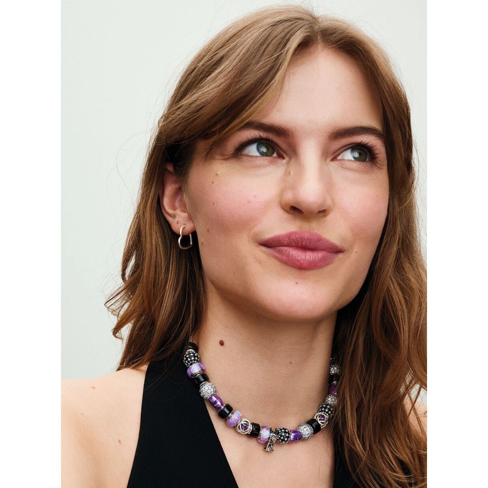 Pandora Silver Asymmetrical Heart Hoop Earrings - MococoPandora298307C005700302896008Earrings