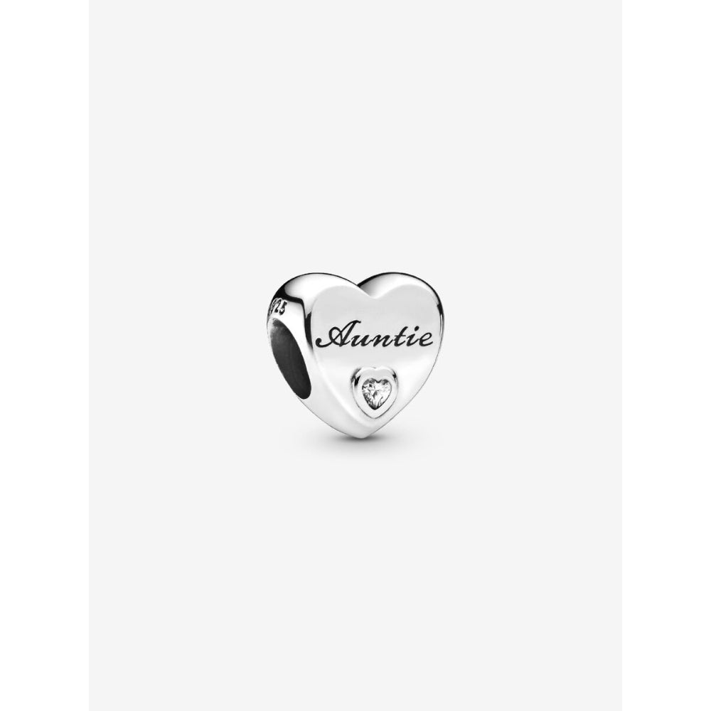 Pandora Silver Auntie Love Heart Charm 1