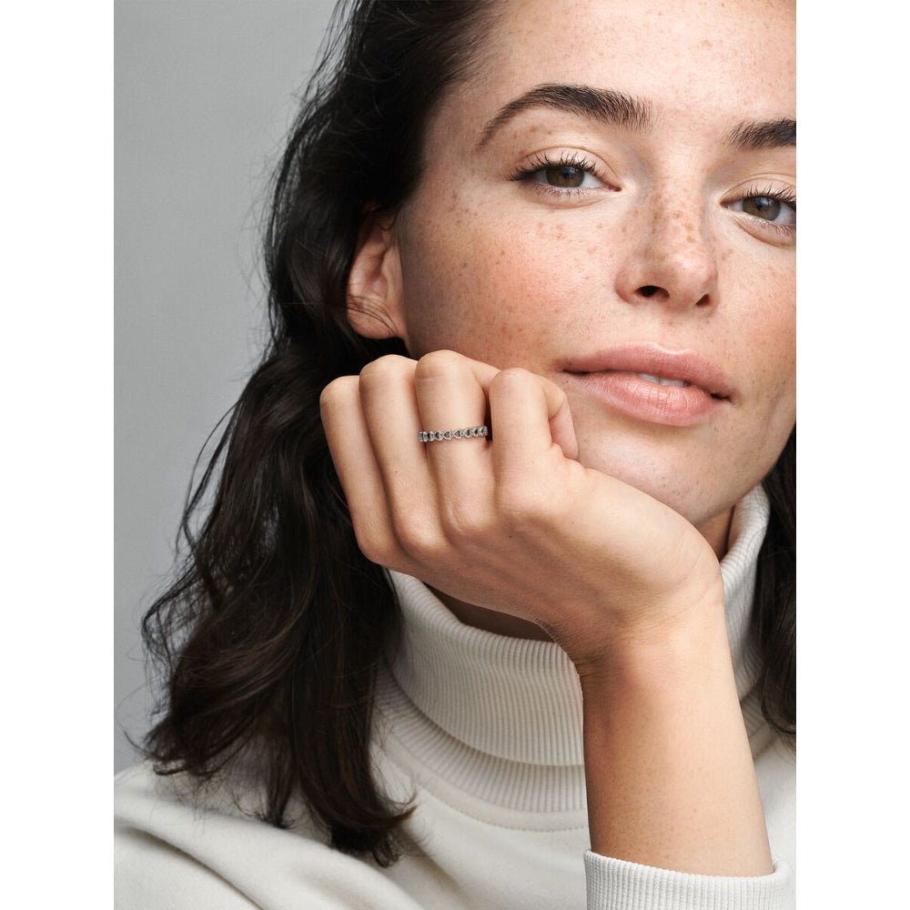 Pandora Silver Band of Hearts Ring - MococoPandora190980-485700302408546Rings