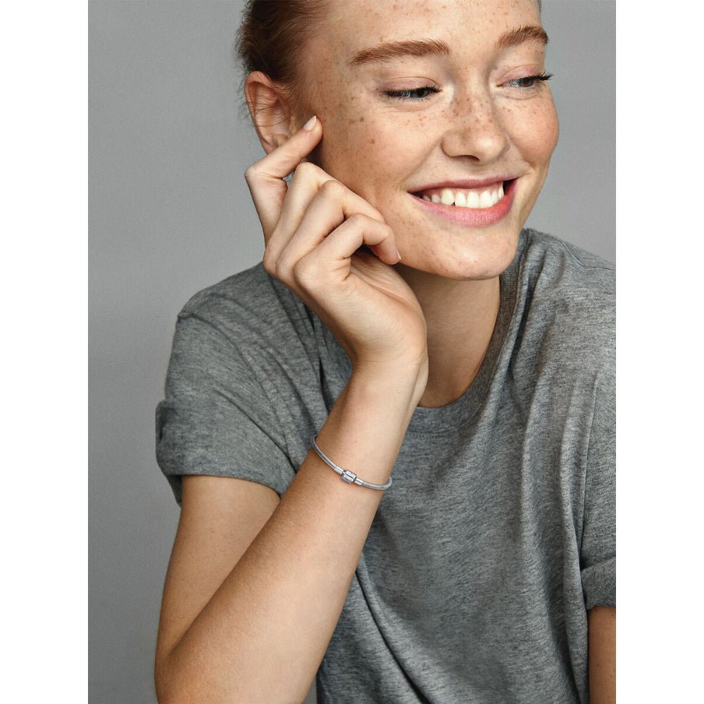 Pandora Silver Barrel Clasp Snake Chain Bracelet - MococoPandora598816C00-155700302865554Bracelets