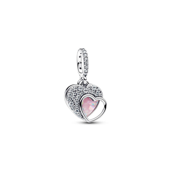 Pandora Silver Beautiful Mother Double Dangle Charm Image 1