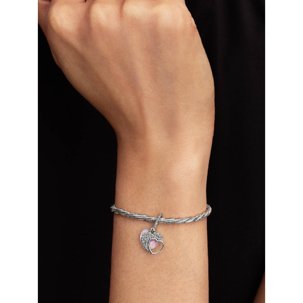 Pandora Silver Beautiful Mother Double Dangle Charm Image 2