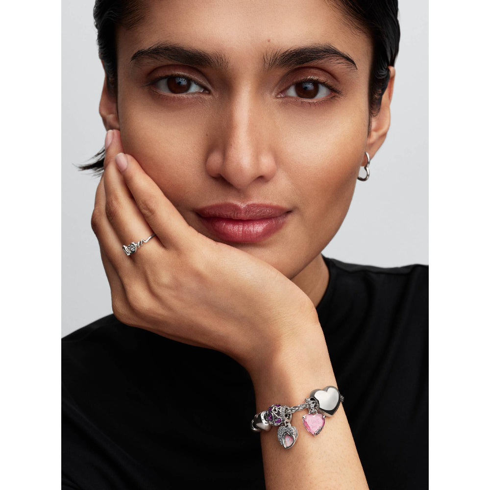 Pandora Silver Beautiful Mother Double Dangle Charm Image 4