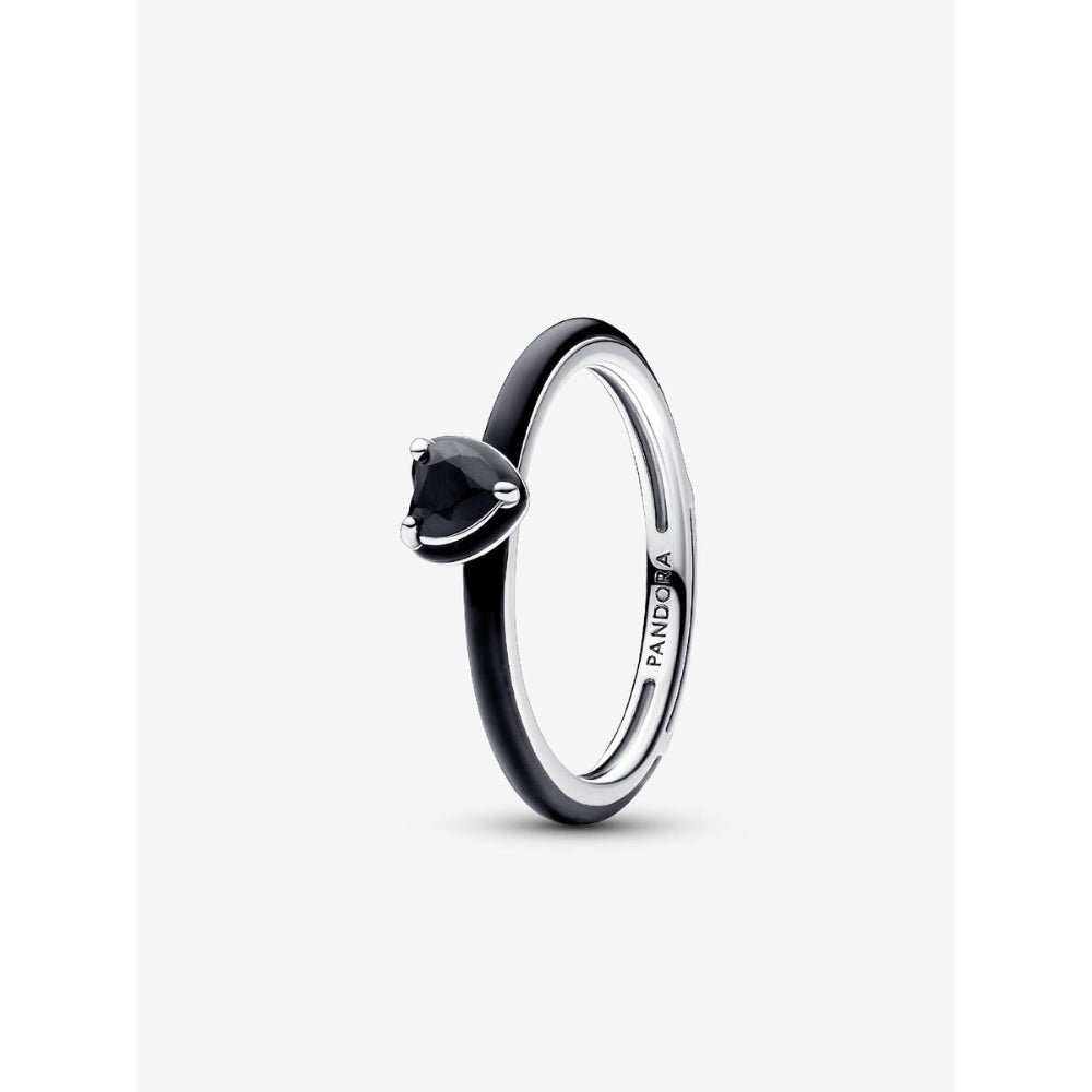 Pandora Silver Black Chakra Heart Ring - MococoPandora193088C01-445700303093321Rings
