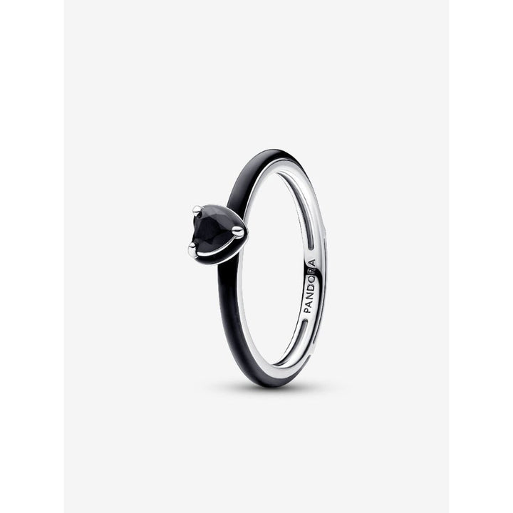 Pandora Silver Black Chakra Heart Ring - MococoPandora193088C01-445700303093321Rings