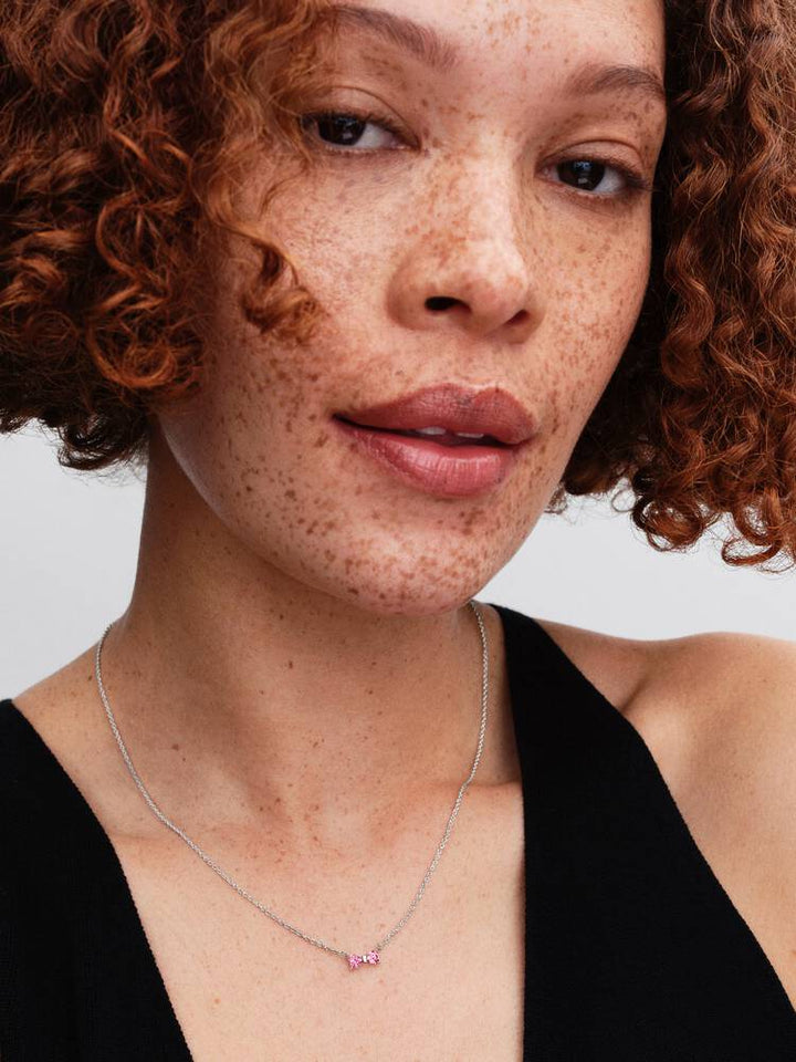 Pandora Silver Bow Pendant Necklace - MococoPandora394235C01-455700303230955Necklace