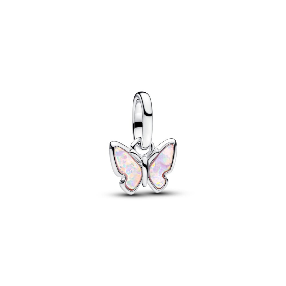 Pandora Silver Butterfly Mini Dangle Pink Charm - MococoPandora793825C015700303277783Charms
