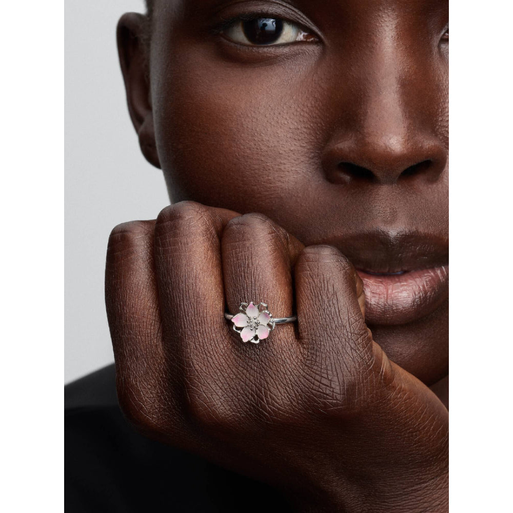 Pandora Silver Cherry Blossom Ring Image 2
