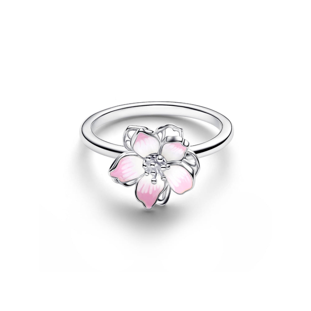 Pandora Silver Cherry Blossom Ring Image 5