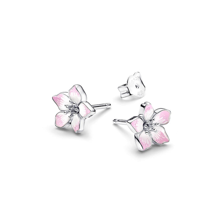 Pandora Silver Cherry Blossom Stud Earrings Image 5