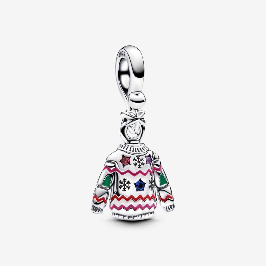 Pandora Silver Christmas Jumper Dangle Charm - MococoPandora793596C015700303148199Charms and Links