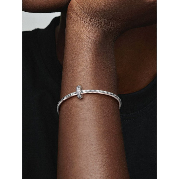 Pandora Silver Clear Sparkle Spacer Charm - MococoPandora791359CZ5700302259513Charms