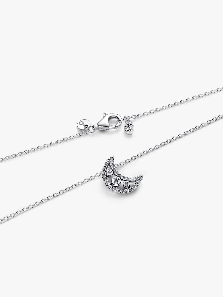 Pandora Silver Crescent Moon Pendant Necklace - MococoPandora394259C01-505700303230948Necklace
