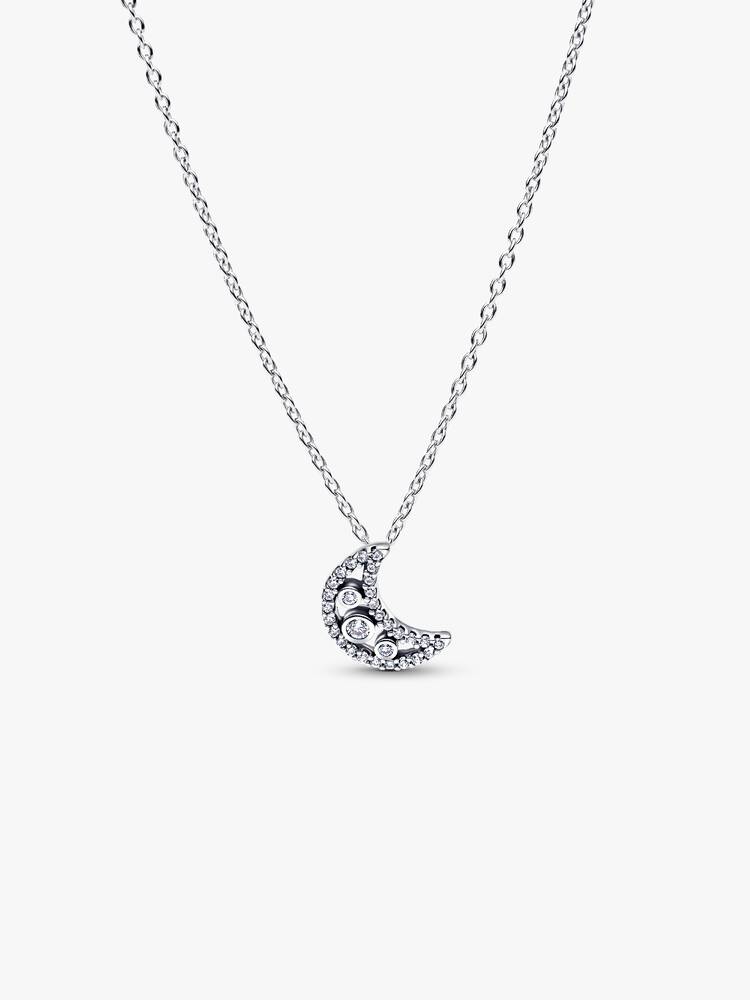 Pandora Silver Crescent Moon Pendant Necklace - MococoPandora394259C01-505700303230948Necklace