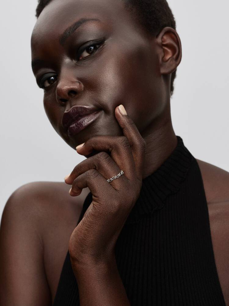 Pandora Silver Crescent Moon Ring - MococoPandora194258C00-505700303231747Rings