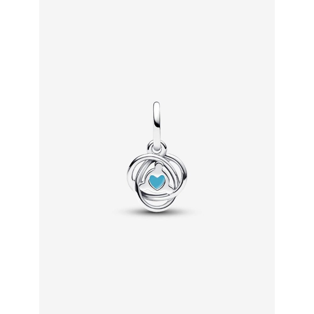 Pandora Silver December Birthstone Blue Eternity Circle Dangle Charm - MococoPandora793125C125700303126258Charms