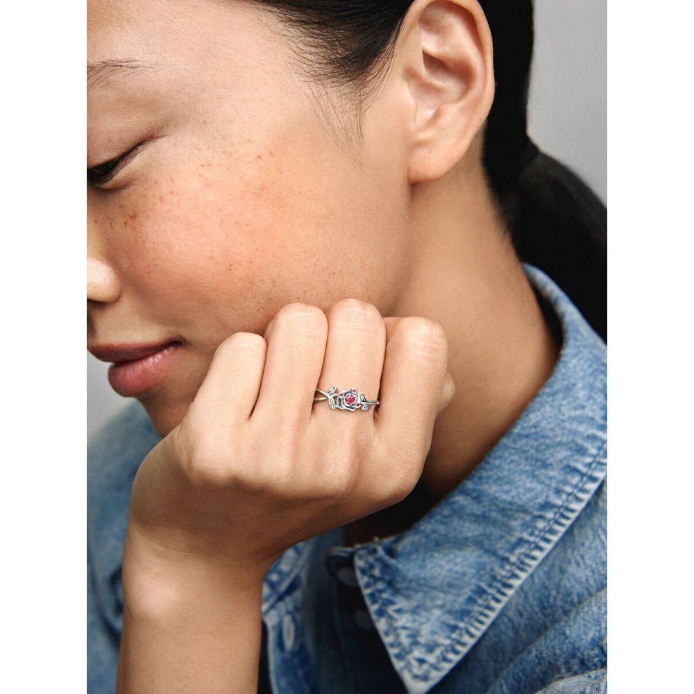 Pandora Silver Disney Beauty and The Beast Rose Ring - MococoPandora190017C01-485700302954289Rings