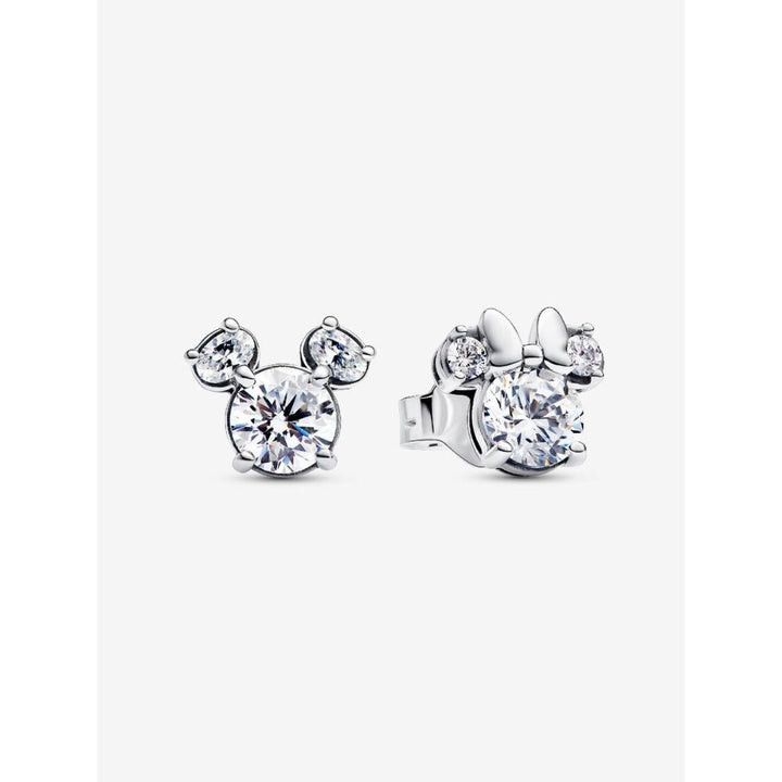 Pandora Silver Disney Mickey Mouse & Minnie Mouse Sparkling Stud Earrings - MococoPandora293219C015700303114309Earrings