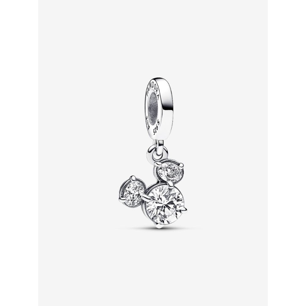 Pandora Silver Disney Mickey Mouse Sparkling Head Silhouette Dangle Charm - MococoPandora793031C015700303078762Charms