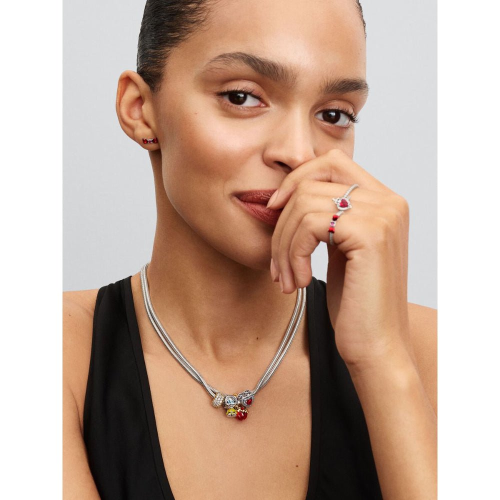 Pandora Silver Disney Snow White Bow Stud Earrings - MococoPandora293779C015700303186023Earrings