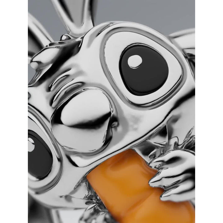 Pandora Silver Disney Stitch Easter Bunny Charm Image 4