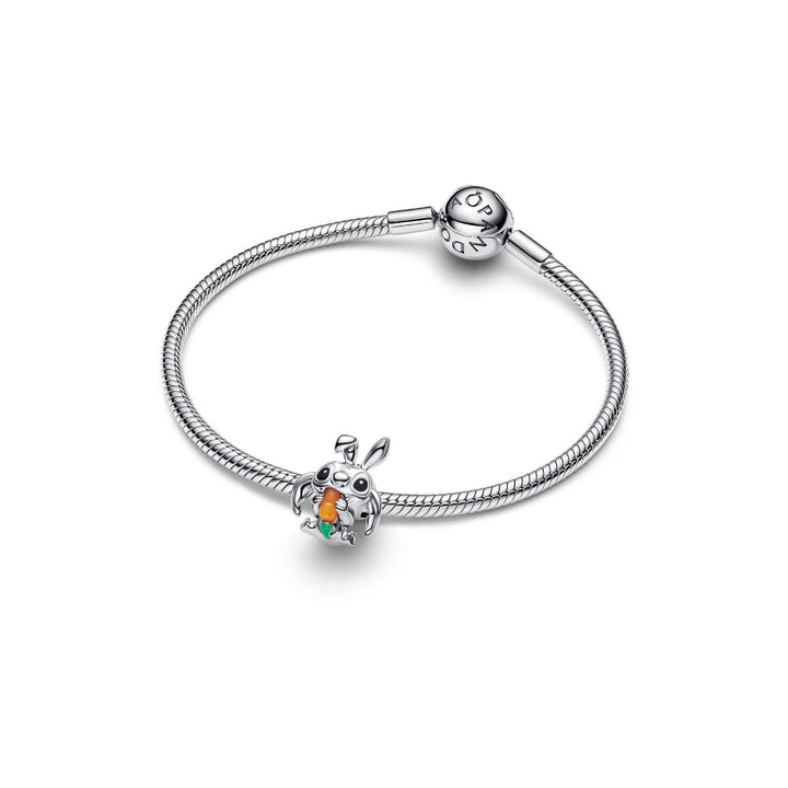 Pandora Silver Disney Stitch Easter Bunny Charm Image 6