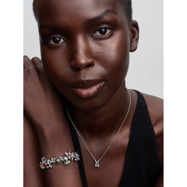 Pandora Silver Disney Stitch &amp; Scrump Charm Image 4