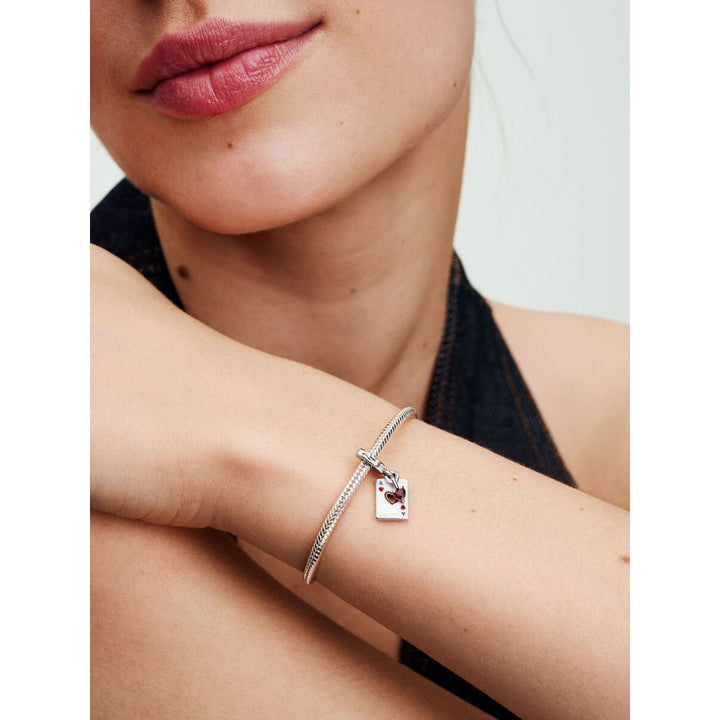 Pandora Silver Disney Villains Queen of Hearts Double Dangle Charm - MococoPandora793420C015700303138145Charms