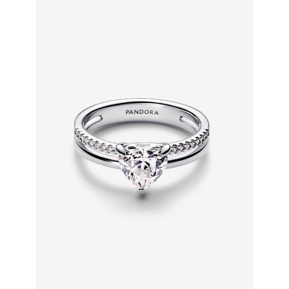 Pandora Silver Double Band Heart Ring - MococoPandora193100C01-485700303167411Rings