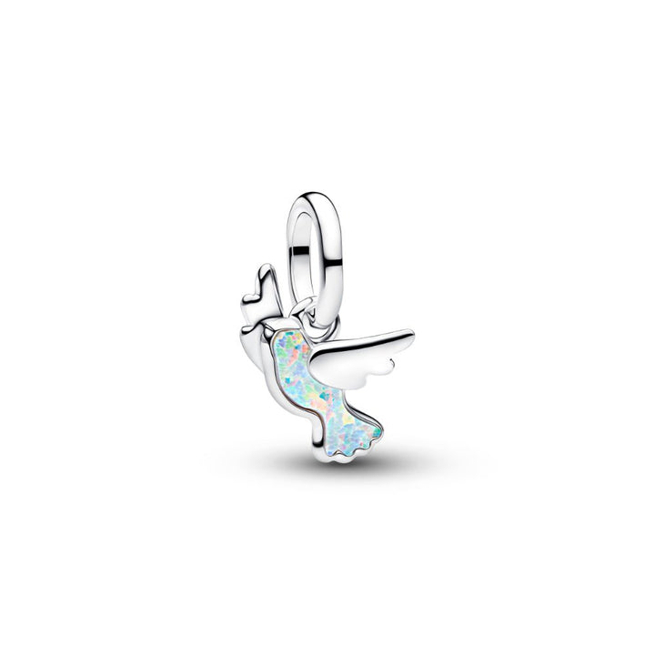 Pandora Silver Dove Mini Dangle White Charm - MococoPandora794566C015700303277998Charms